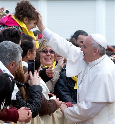 성목요일 행사에 참석한 프란치스코 교황