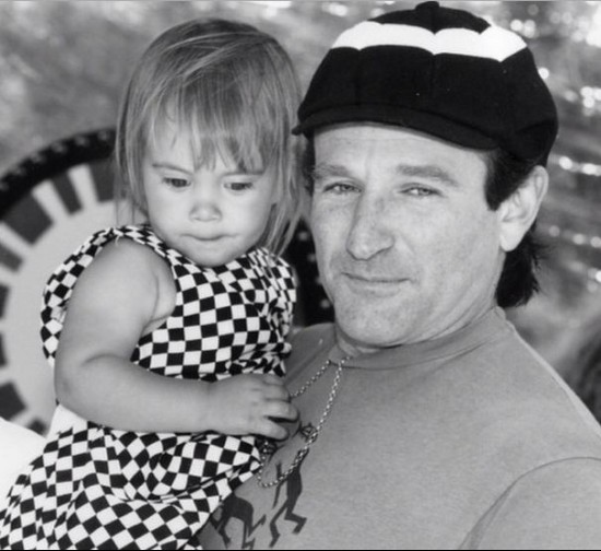  최근 SNS에 게재된 로빈윌리엄스와 그의 딸 사진. 
