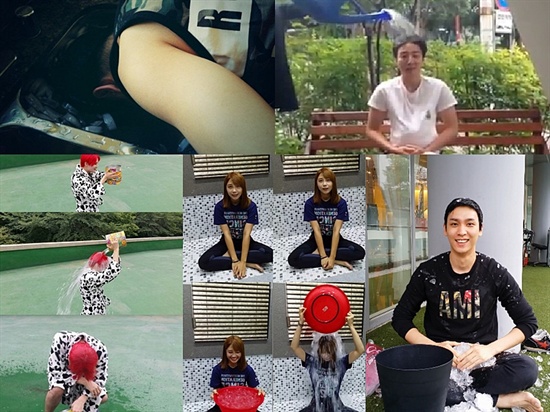  루게릭병 치료법 개발을 위한 이벤트 '아이스 버킷 챌린지'(Ice bucket challenge)에 국내 스타들의 참여가 대거 늘어가고 있다.