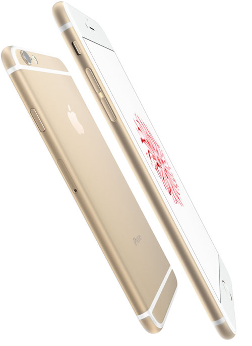 애플의 첫 5.5인치 대화면 스마트폰 아이폰6+. 삼성 갤럭시노트4 등과 직접 대결이 불가피하다.