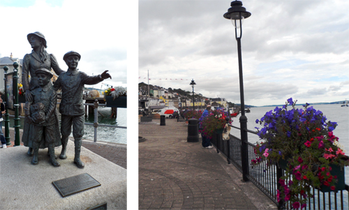 코브 헤리티지 센터(Cobh Heritage Centre)를 나오면 처음으로 미국으로 이민을 간 앤 무어(Annie Moore)와 그녀의 형제들의 동상을 볼 수 있다.