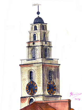 코크시티에 있는 세인트 앤 교회(St. Annes’ Church) 종탑