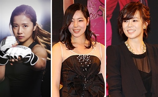  MBC <라디오스타>에 출연하는 미모의 운동선수들. 왼쪽부터 송가연, 신지수, 박은지.