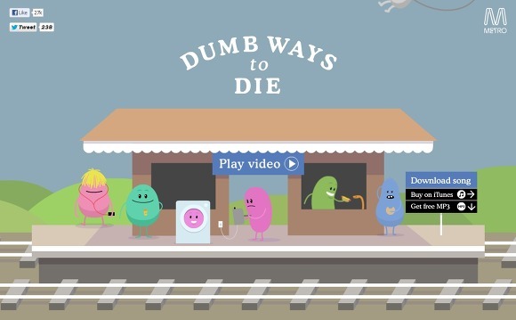 공익광고에서 시작된 게임, Dumb Ways to Die