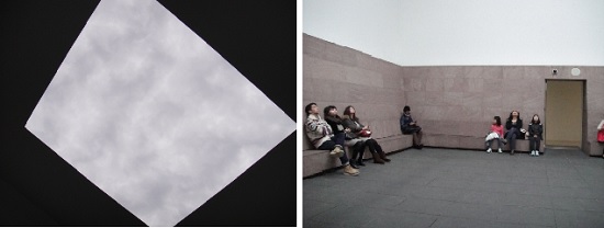      제임스 터렐리(James Turrell)의 작품 브르 프라넷 스카이와 쉬면서 감상하는 사람들입니다. 이날 오후 하늘은 구름에 가득해서 작품 제목인 파란 하늘이 되지는 못했습니다.