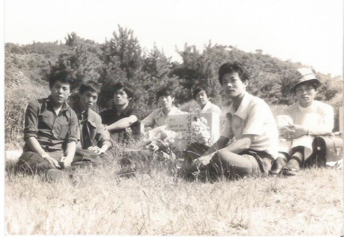  바위솔 크럽 회원들(1976년 마석 모란공원)