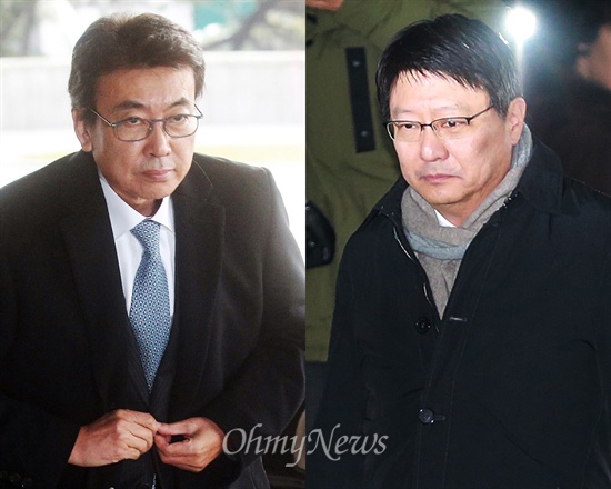 검찰 조사를 받기위해 출석하는 박근혜 대통령 최측근 정윤회씨(10일)와 박근혜 대통령 친동생 박지만 EG회장(15일).