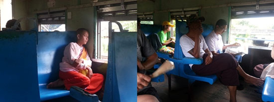양곤순환열차 안에는 미얀마인들의 삶이 타고 있었다.