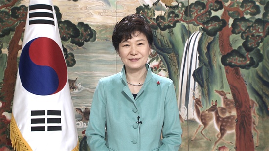 지난해 12월 31일 박근혜 대통령 신년사 당시 모습.
