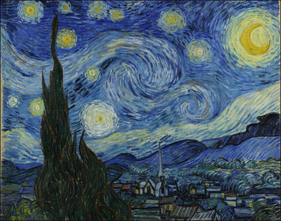 빈센트 반 고흐의 대표작 중 하나로 꼽히는 '별이 빛나는 밤에'. 김태호 PD가 뉴욕에 갔을 때 1시간 동안 지켜봤던 그림이라고 한다.