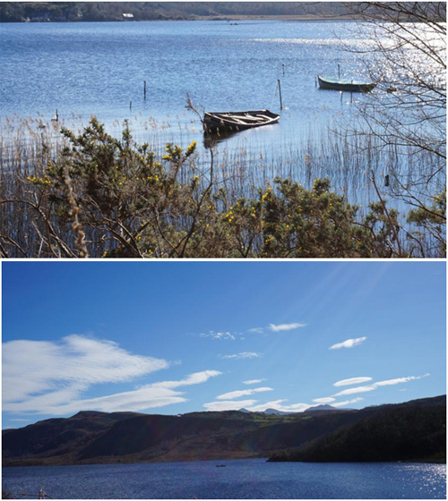  카라그 호수(Caragh Lake)의 평온한 모습