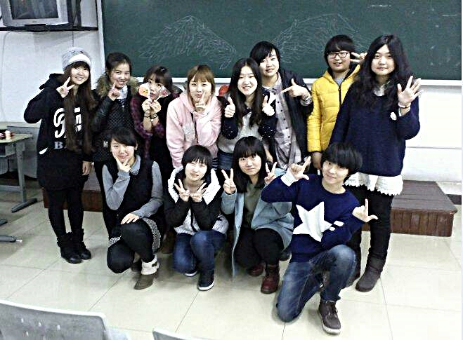 내게 한국어를 배우는 중국학생들과 함께