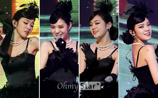  가수 리지가 12일 오후 서울 상암동 CJ E&M에서 열린 Mnet <엠카운트다운> 생방송에서 '쉬운 여자 아니에요'를 열창하고 있다. 