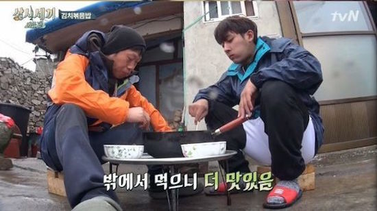  지난 27일 방영한 tvN <삼시세끼-어촌편> 한 장면