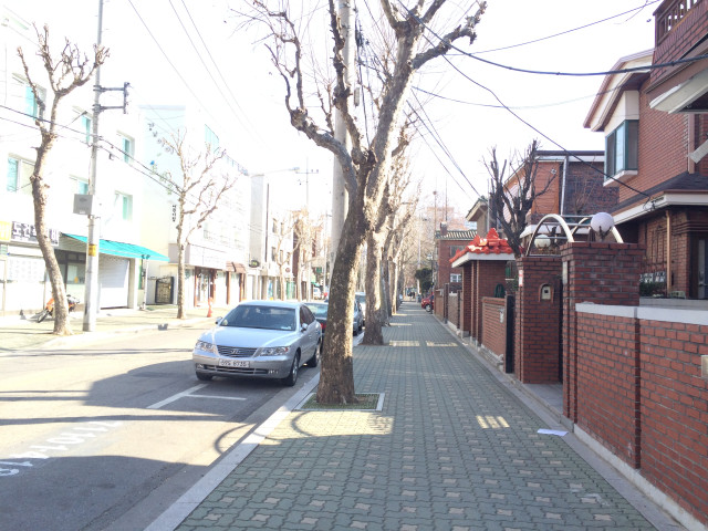  일원동은 층고가 낮은 건물들이 많아. 가시거리가 넓고 햇볓이 잘 든다