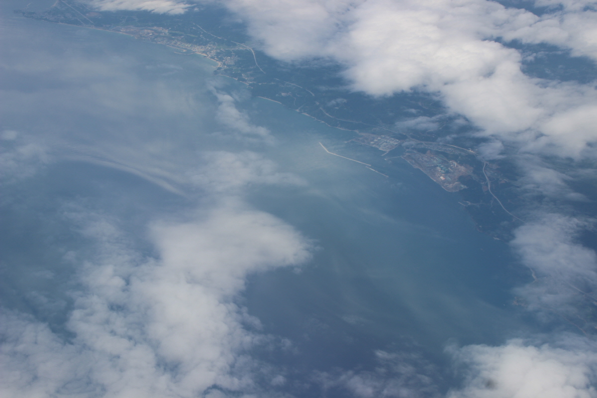 동해 바다의 일본쪽 해안