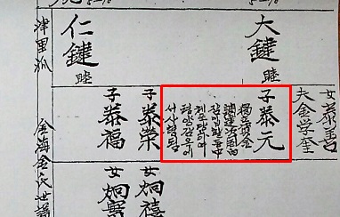 1985년 발행한 '김해 김 씨 법흥파' 족보에 수록된 '평북 김태원'에 대한 기록. '독립자금 조달 차 국내에 잠입해 활동 중 체포당해 평양감옥서 사형됨'으로 기록돼 있다.