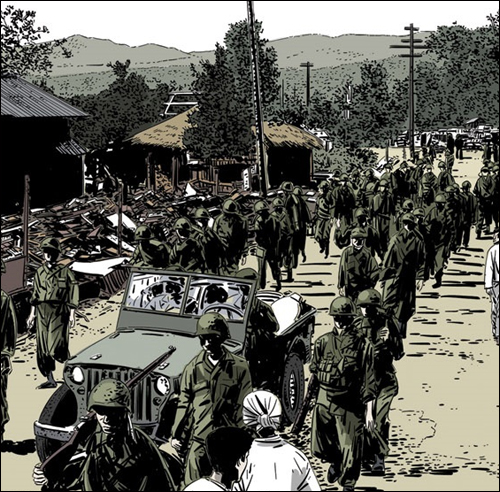 웹툰 <인천상륙작전>은 해방 직후 혼란한 정국부터 민족분단의 비극인 6.25까지를 배경으로 하고 있다.
