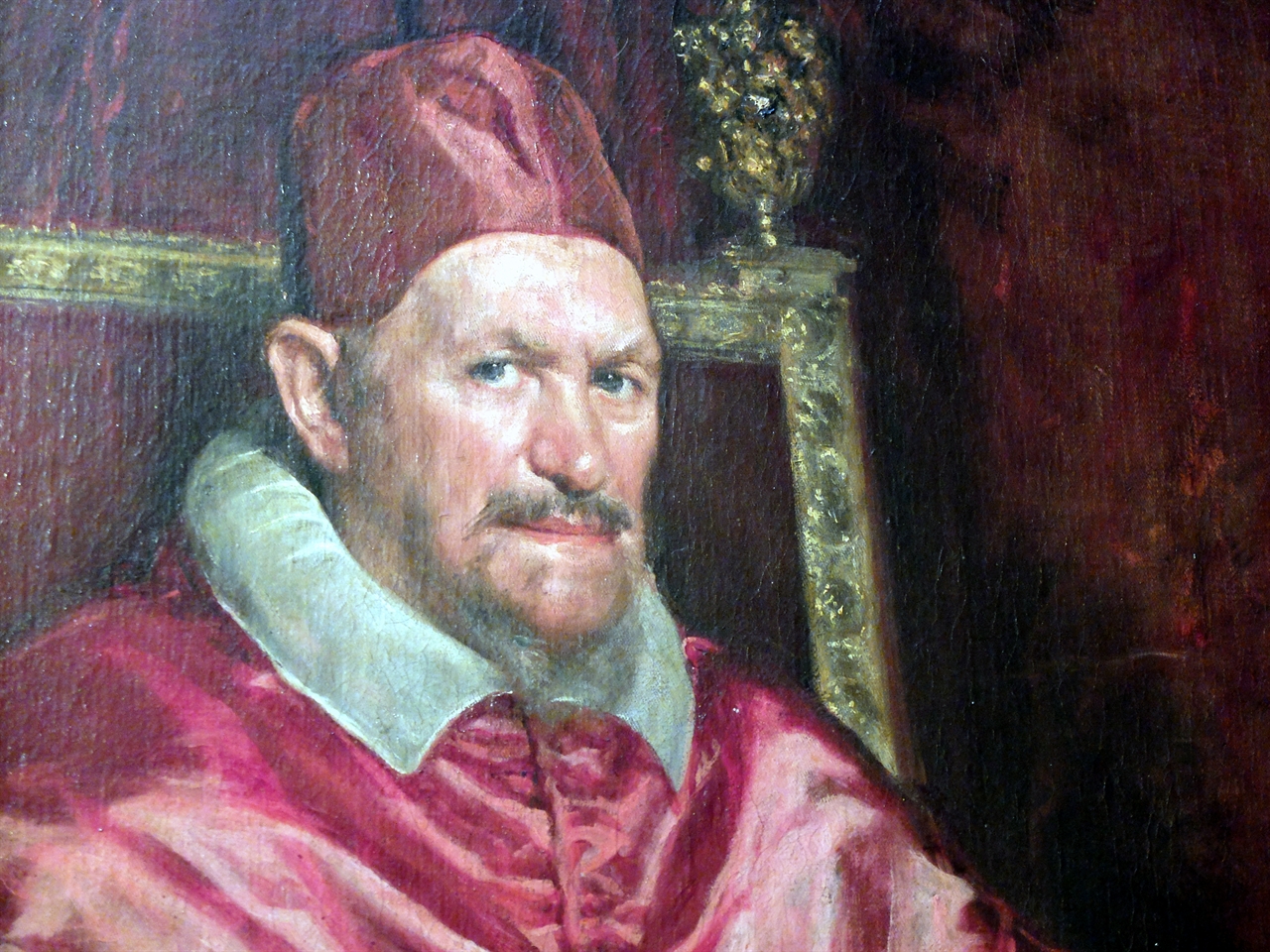 디에고 벨라스케스 '교황 인노켄티우스 10세의 초상'(부분) 로마 도리아팜필리 미술관