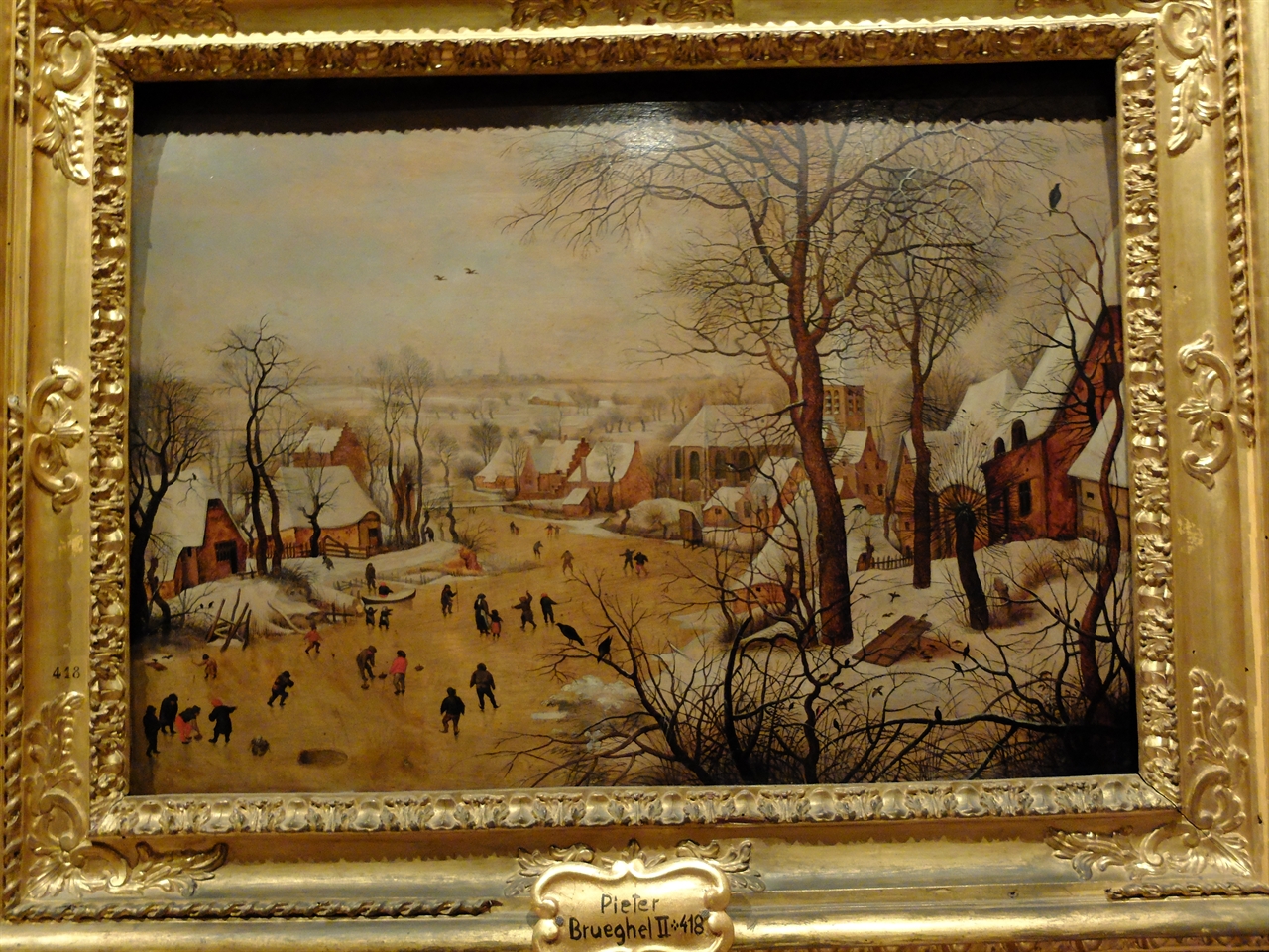 피터 브뤼헬 2세 '새덫과 스케이터가 있는 겨울 풍경' 로마 도리아팜필리 미술관 (오스트리아 빈 '미술사 박물관'에 있는 아버지 피터 브뤼헬의 작품의 모작같습니다.)