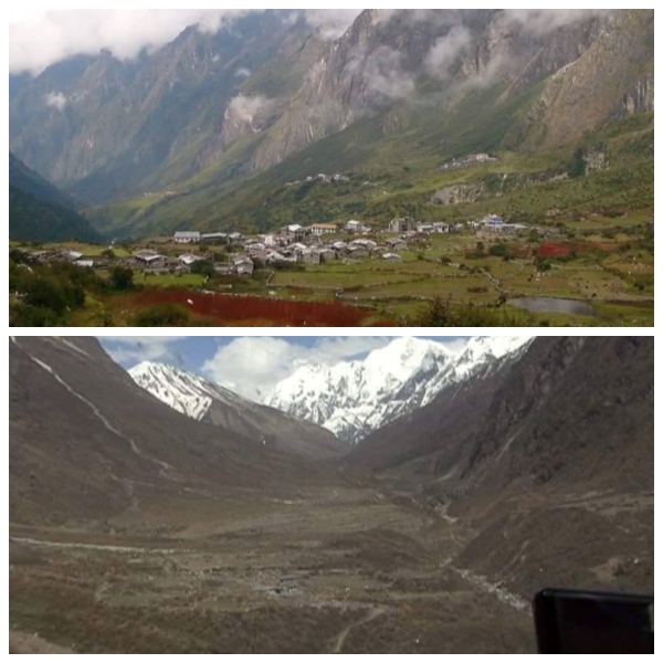 이번 네팔대지진으로 랑탕 인근 러슈와라 불리는 다수의 마을이 붕괴되었다. 그 중에서도 랑탕 계곡을 올라가며 등산객을 반겨주던 랑탕 마을은 대참사를 겪었다. 전과 후의 모습이 서늘한 아픔을 준다.