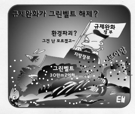 그린벨트 해제가 규제완화? 지방정부 30만m2해제권한