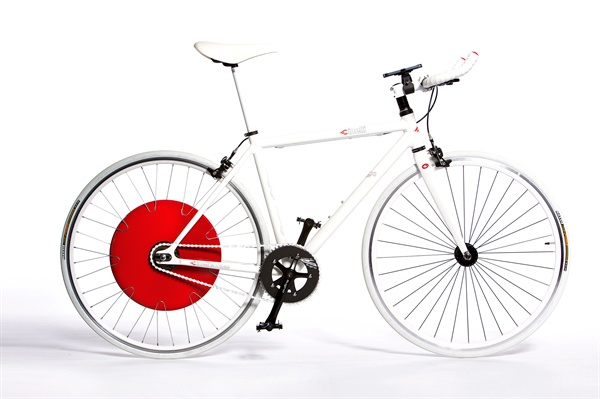 MIT에서 개발한 올인원 전기 자전거 바퀴인 '코펜하겐 휠'(뒷바퀴)