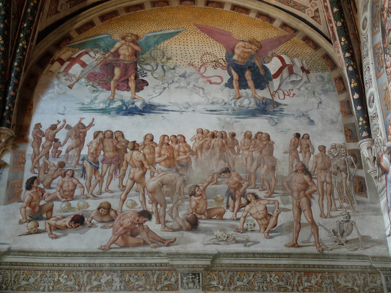 루카 시뇨렐리 '최후의 심판' 프레스코 연작 중 '육체의 부활' 오르비에토 두오모의 산 브리치오 예배당