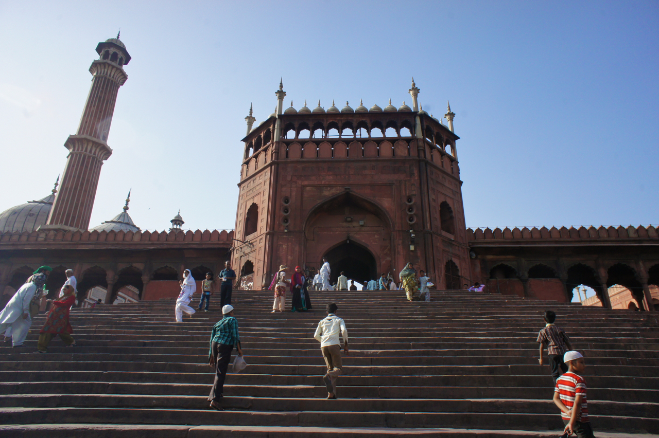 자마 마스지드. 인도에서 가장 큰 모스크다. 