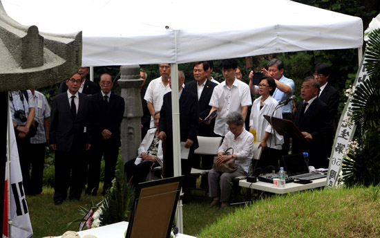죽산 조봉암 선생의 56주기 추모제가 31일 오전 서울 망우리공원 묘지에서 열렸다.