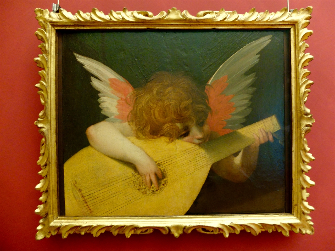 로소 피오렌티노, '음악의 천사', 피렌체 우피치미술관. 평생 우울한 삶을 살던 피오렌티노는 이처럼 사랑스러운 천사를 남겼습니다. 