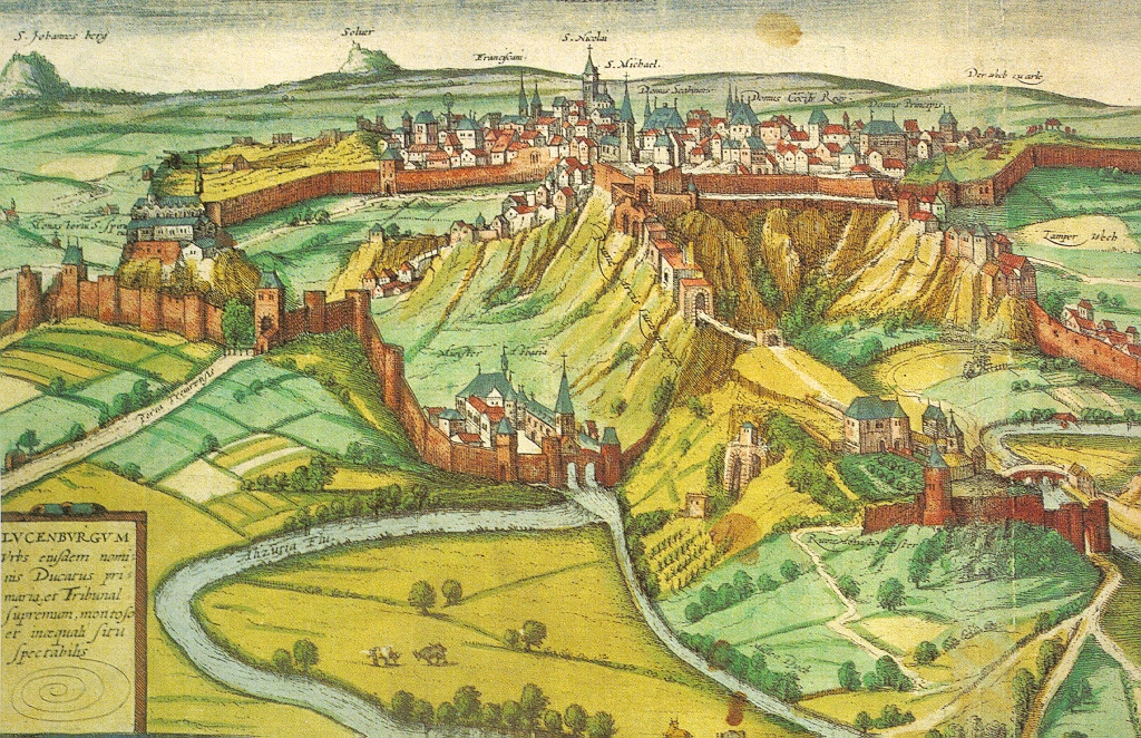 1598년의 룩셈부르크 모습