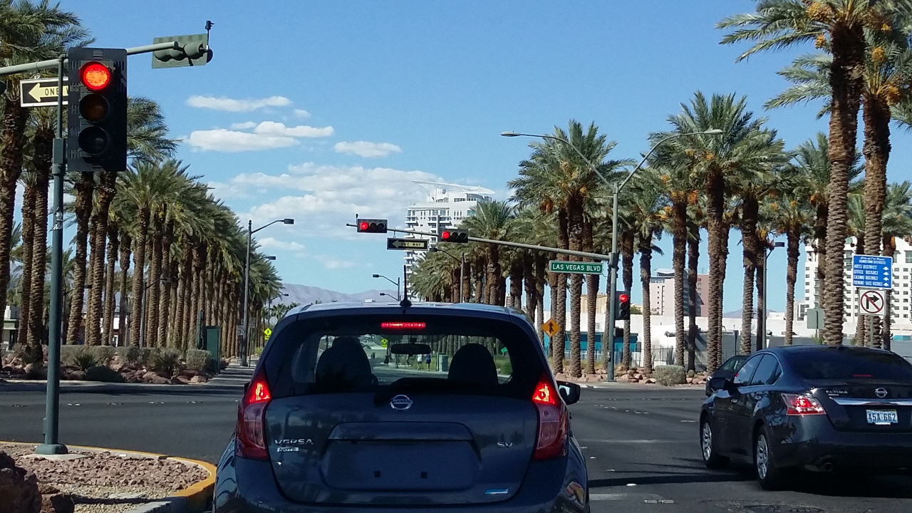 9월 8일 오후에 들어간 라스베이거스 대로(Las Vegas Boulevard) 