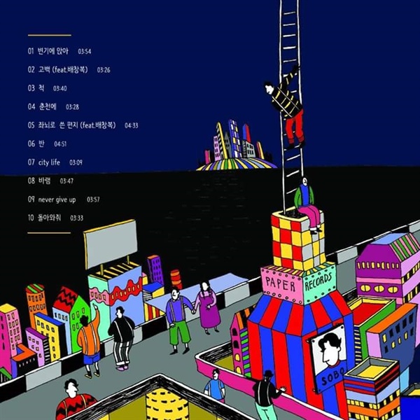  페이퍼레코드에서 발매한 가수 소보의 첫 정규앨범 <타인의 삶> 곡 리스트와 재킷 이미지