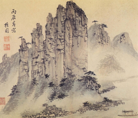 충청도 연풍 현감으로 재직한 김홍도는 옥순봉도를 그렸다.