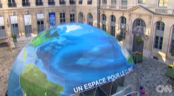 유엔기후변화협약 당사국총회(COP21) 개막 소식을 전한 CNN 갈무리