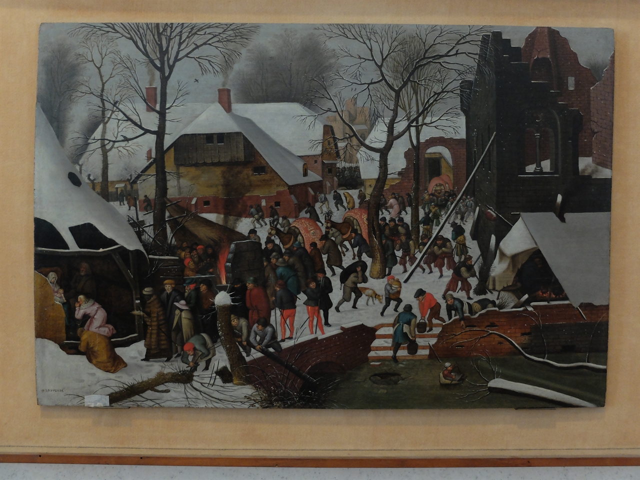 피터 브뤼겔 2세, ‘동방박사의 경배’, 베네치아 코레르 박물관. 북유럽 최고의 풍속화가 집안답게 동방박사의 경배를 겨울 풍경으로 묘사해 놓았습니다. 