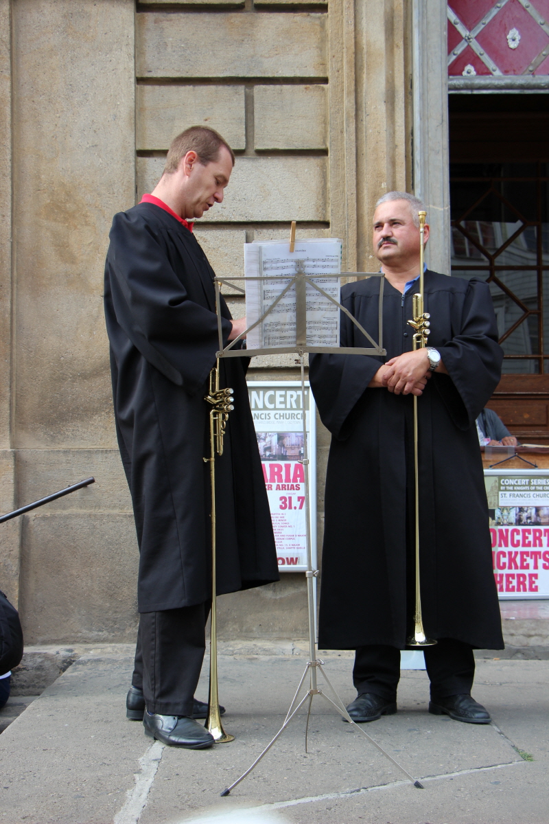 성 프란치스코 교회의 트럼펫 연주자