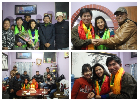 네팔에서 가깝게 지내는 지인들과 함께 보낸 결혼기념일 겸 아내의 생일