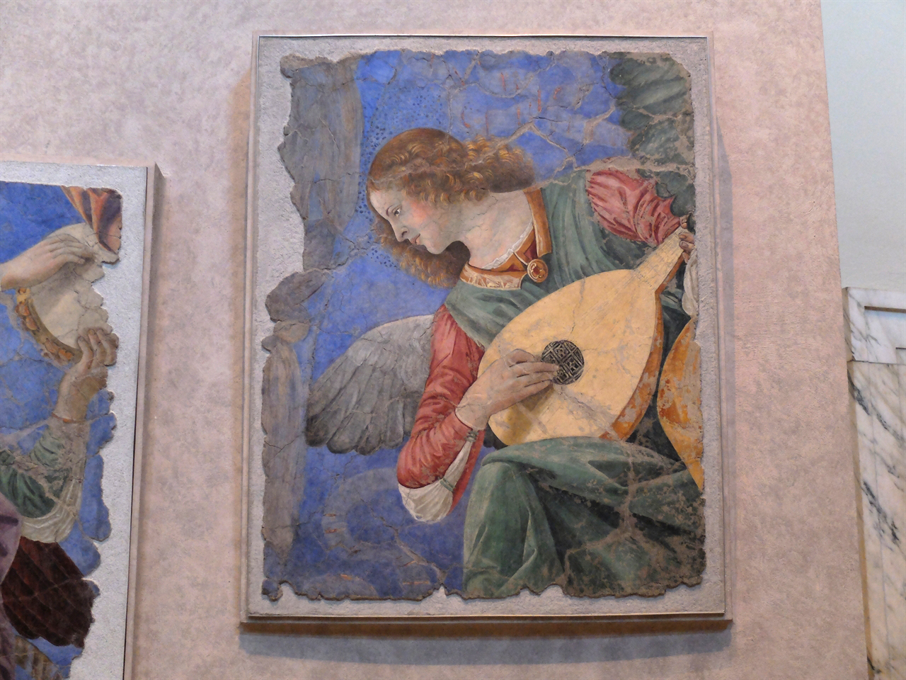  멜로초 다 포를리, <음악의 천사들>(부분), 바티칸 박물관 회화관. 