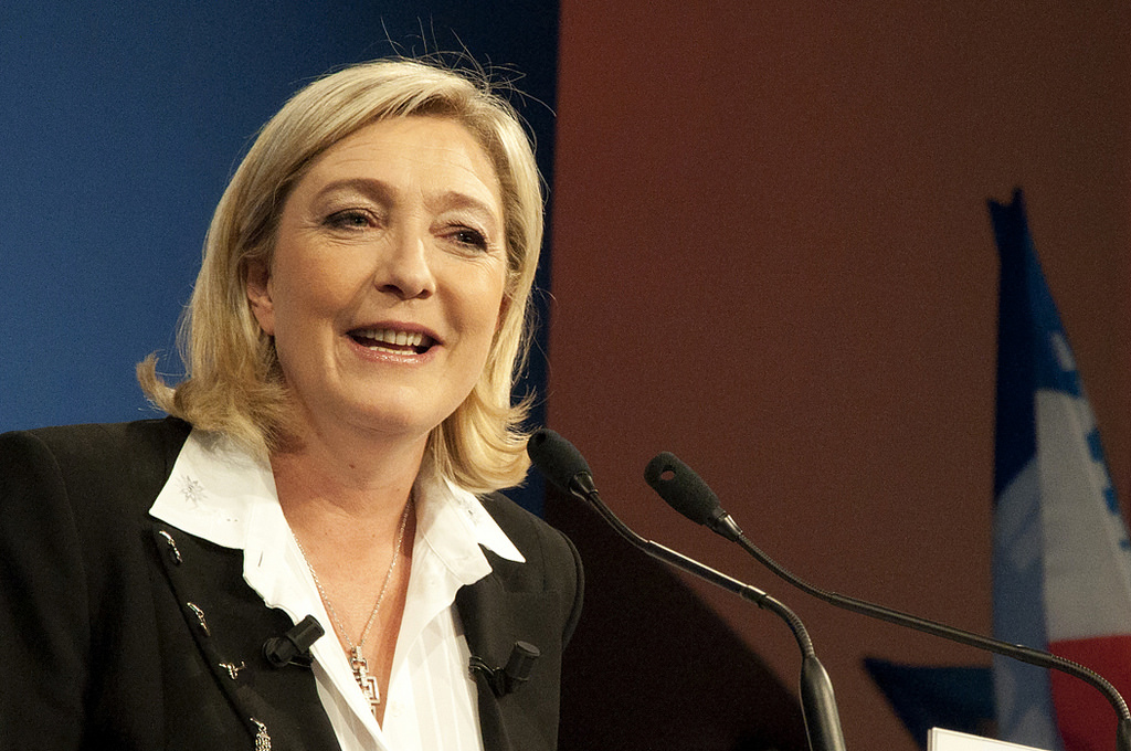 프랑스 정당 국민전선 대표 마린 르 펜.