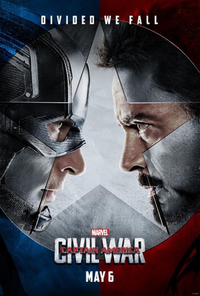  영화 <캡틴 아메리카 : 시빌 워>의 포스터
