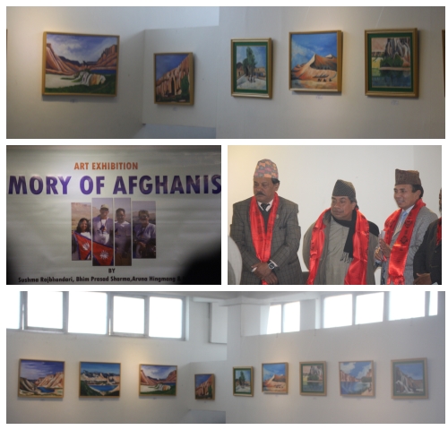네팔 화가 4인에 아프가니스탄 기억전이 네팔 바네셔르 아트 카운실에서 열렸다. 화가 날 바하두르 비케이를 비롯한 4인의 화가가 아프가니스탄 화가협회 초청으로 전시회에 다녀온 후 그린 그림들이다.
