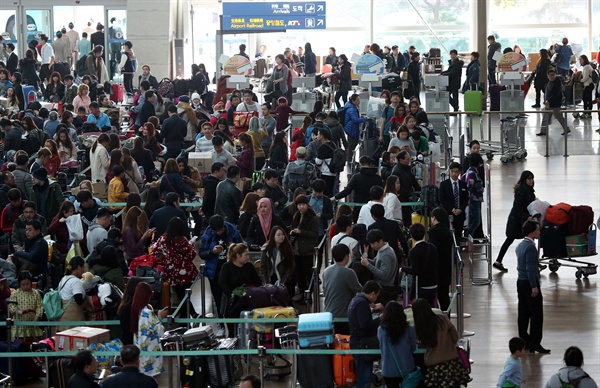  인천국제공항 출국장 모습(자료사진) 