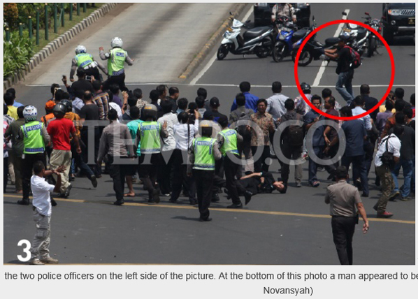 인도네시아 언론 <자카르타 글로브>가 공개한 사진
