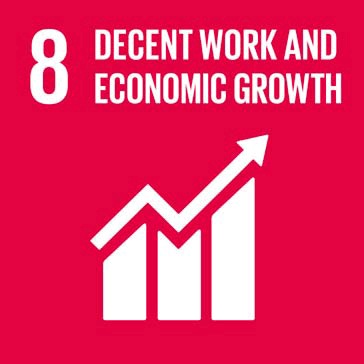 SDGs 8번 "지속적, 포괄적, 지속가능한 경제성장 및 생산적 완전고용과 양질의 일자리 증진"