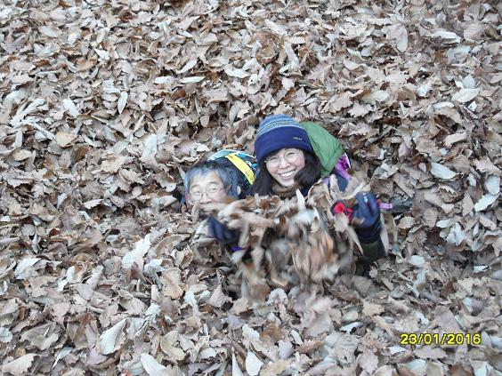 낙엽 속에 파묻혀 ...^^*
