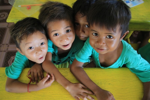 캄보디아 아이들의 모습