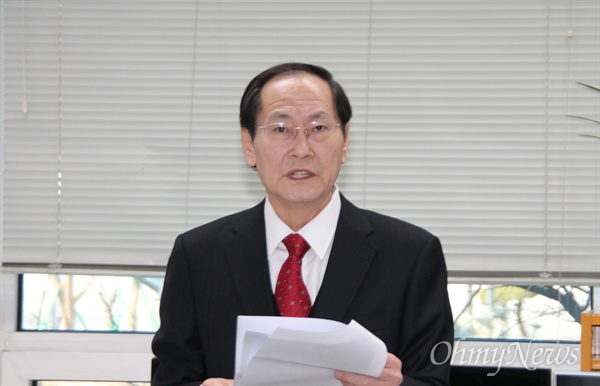 국민의당 소속으로 대전 대덕구에서 총선 출마를 선언한 김창수 전 국회의원.