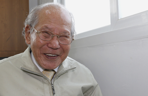 장성에서 만난 구당 김남수 선생. 건강과 열정으로 똘똘 뭉쳐 있다. 100살이 넘은 나이를 믿을 수 없을 정도다. 